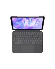 Logitech Combo Touch Tastatur und Foliohülle mit Trackpad hintergrundbeleuchtet Apple Smart connector QWERTY Italienisch Graphite für 11-inch iPad