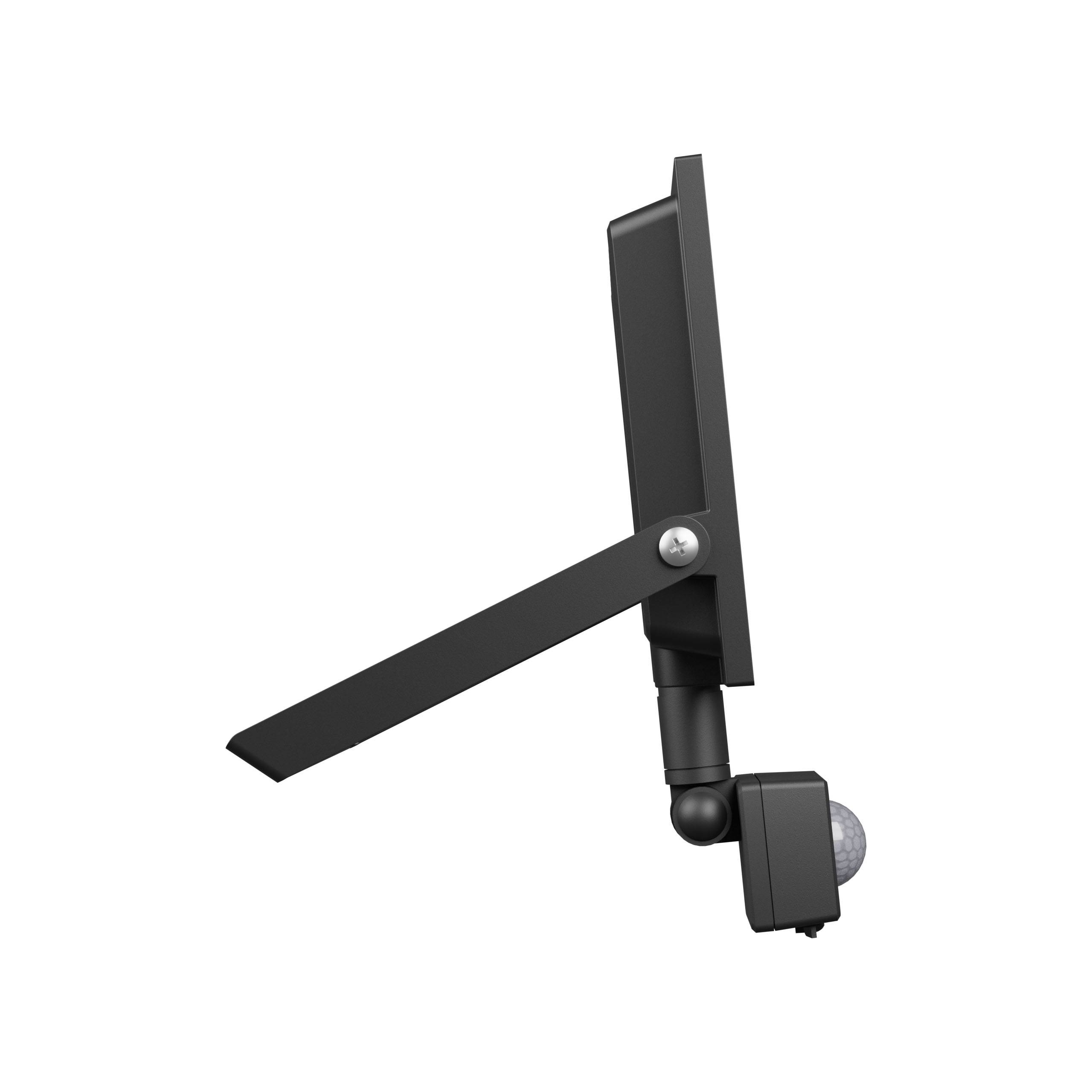 Spectrum LED NOCTIS LUX 4 Fluter 50W Strahler 4300lm schwarz 100° IP44 IK07 Kaltweiß 6000K mit Bewegungssensor