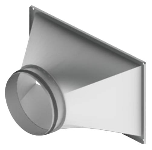 CX3010 - Kanalübergangsstück von rechteckig auf rund DN 200 mm - A11058476 von Exhausto