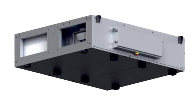 CX3030 Geräte mit Luftmenge: 150 - 1.680 m3/h - CX3030RCX1 Deckengerät mit Zuluft rechts von Exhausto