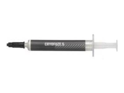 Eine Spritze gefüllt mit schwarzer Wärmepaste mit der Aufschrift „CRYOFUZE 5
