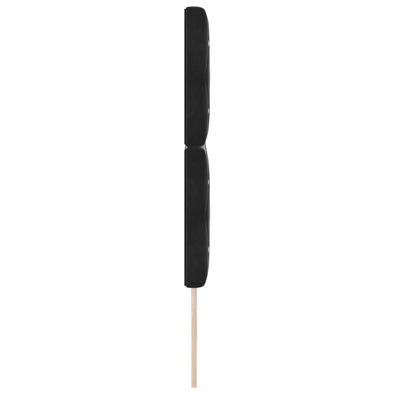 vidaXL Kopfteil Kristallknopf Gepolstert Schwarz 160 cm Velours