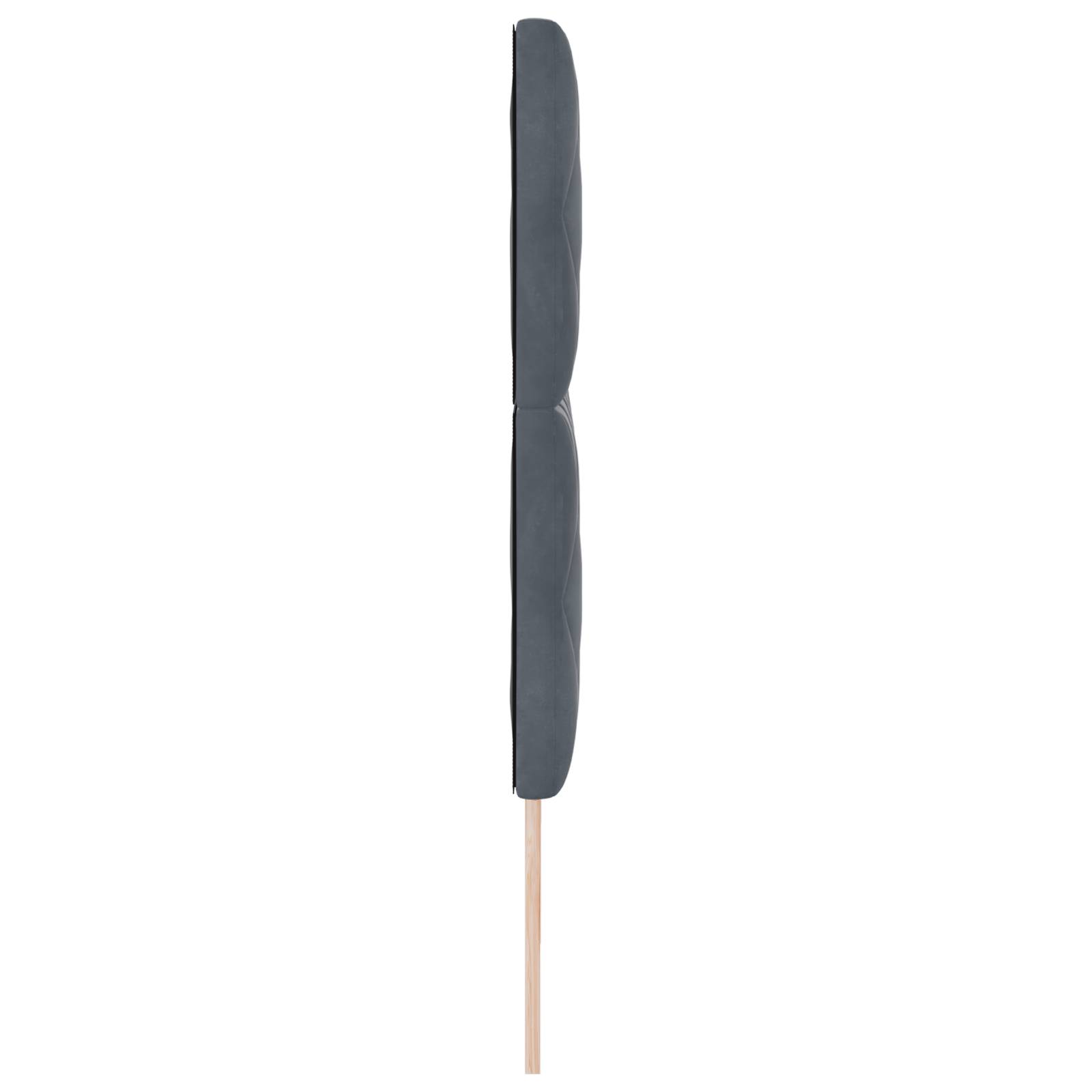vidaXL Kopfteil aus dunkelgrauem Samt mit Diamantblock-Design 180 cm