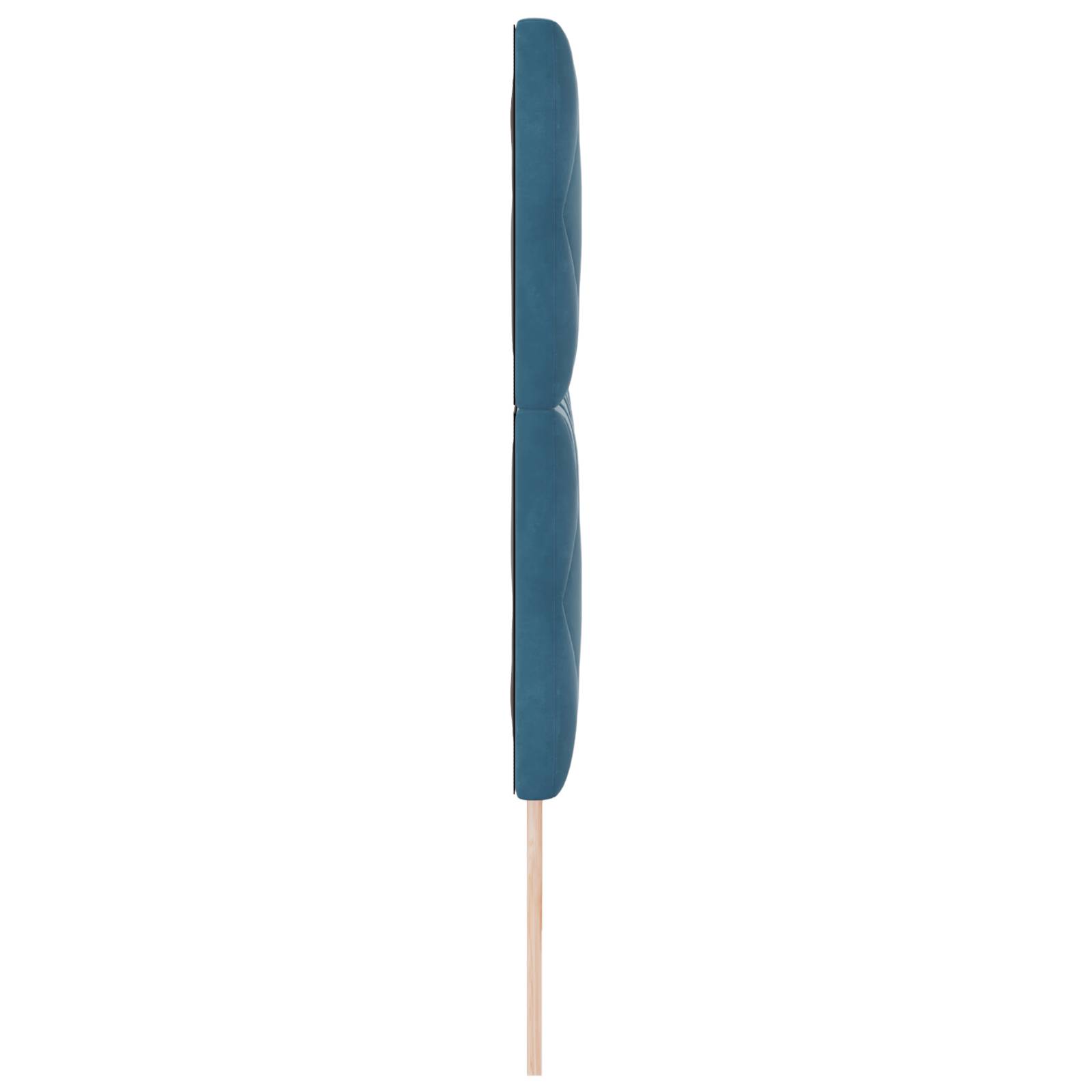 vidaXL Kopfteil Diamantblock-Design Dunkelblau 200 cm Samt