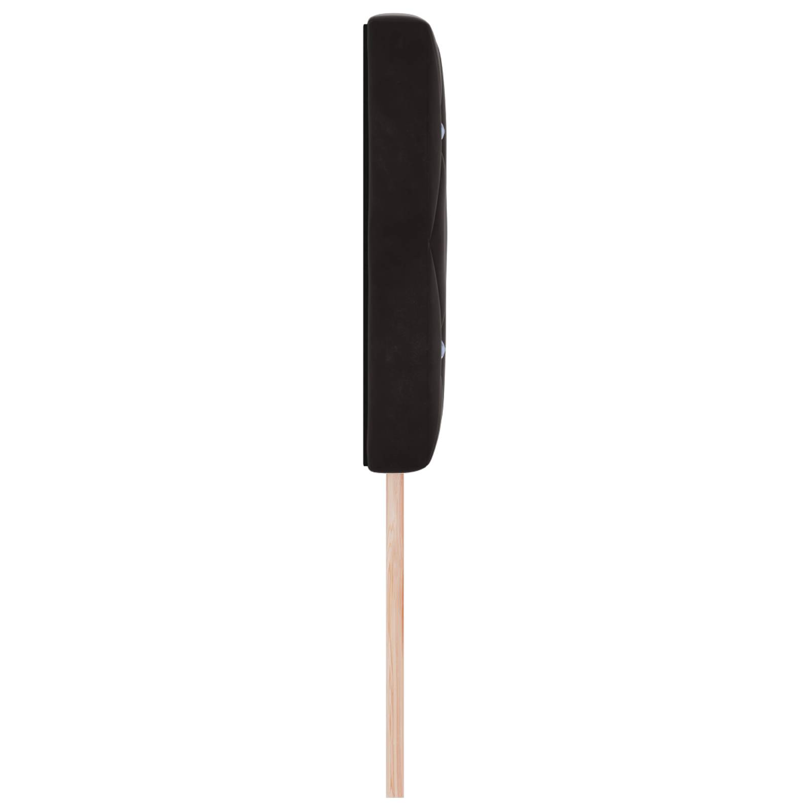 vidaXL Kopfteil mit Kristallknöpfen Schwarz 140 cm Samt