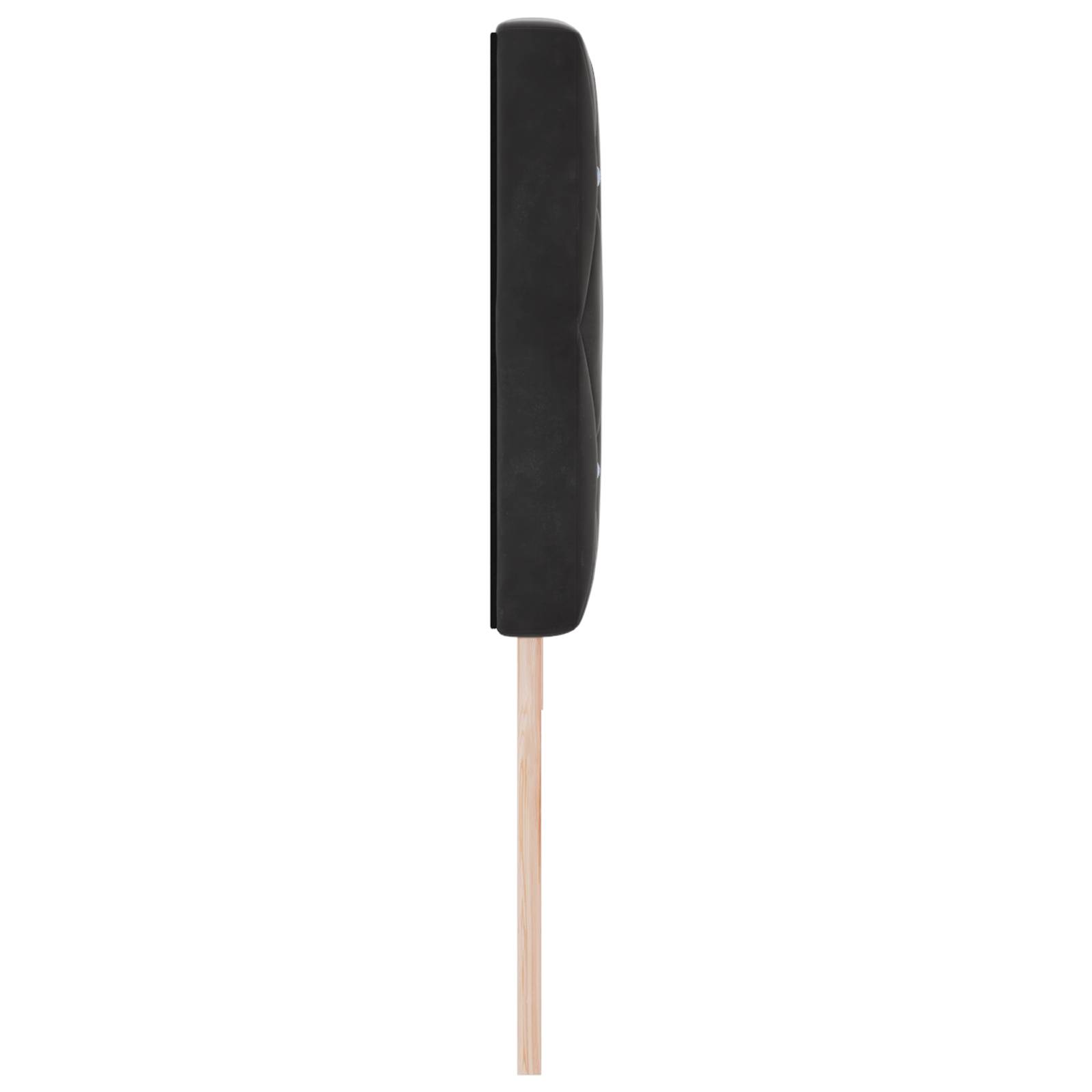 vidaXL Kopfteil mit Kristallknöpfen Schwarz 180 cm Samt