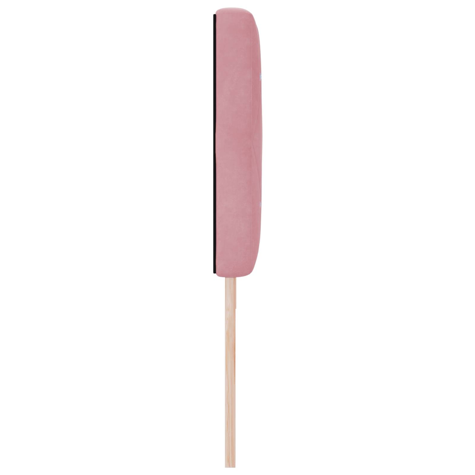 vidaXL Kopfteil mit Kristallknöpfen Rosa 180 cm Samt