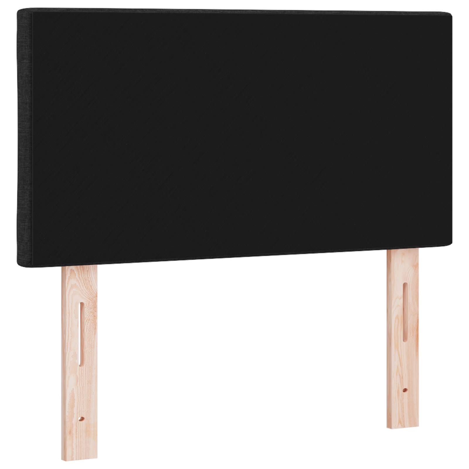 vidaXL Kopfteil mit Rautenmuster Schwarz 80 cm Stoff