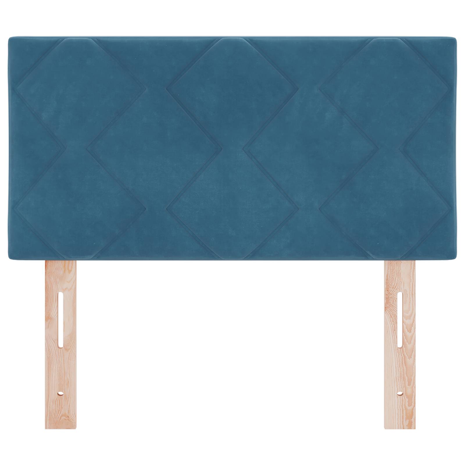 vidaXL LED Kopfteil Diamantblock Design Dunkelblau 80 cm Velvet