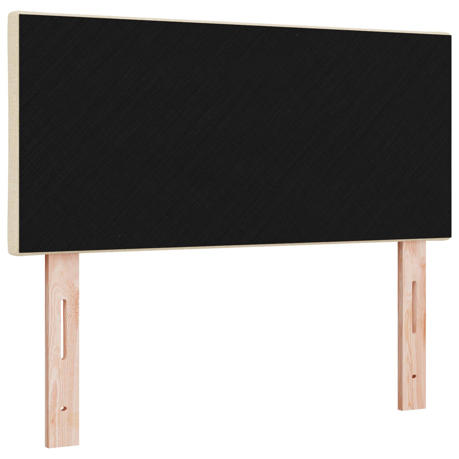 vidaXL Kopfteil mit Rautenmuster Creme 100 cm Stoff