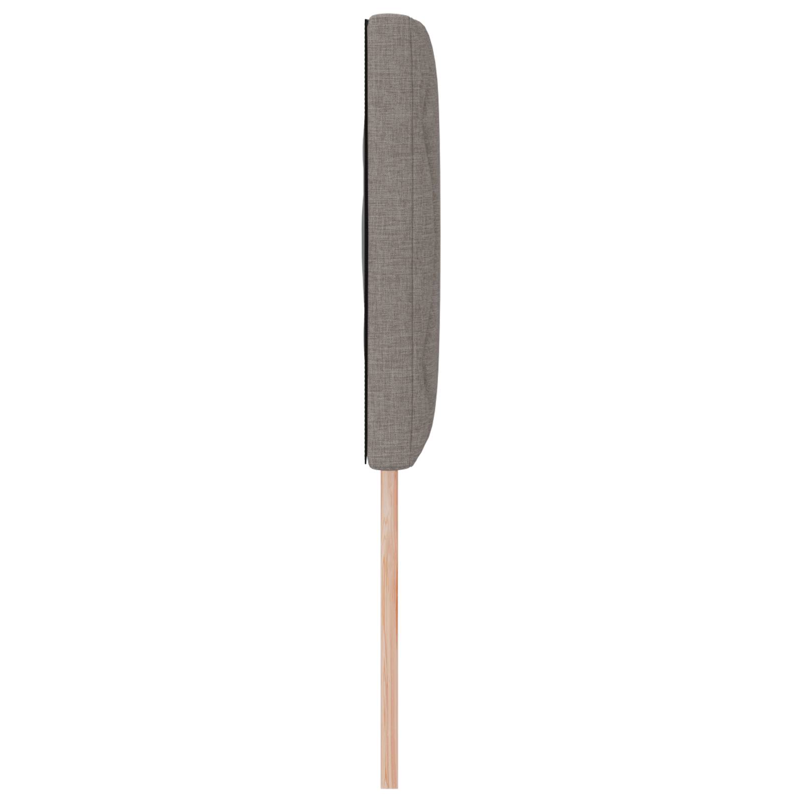 vidaXL Kopfteil mit Rautenmuster Taupe 140 cm Stoff