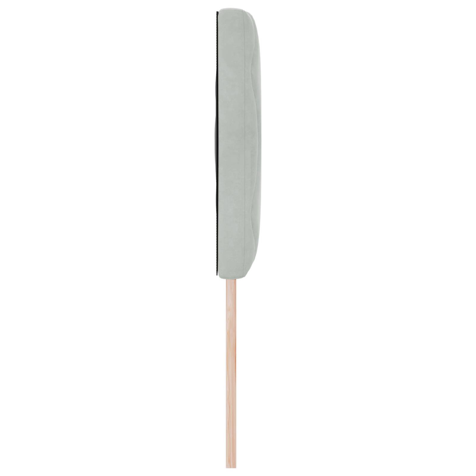 vidaXL Helles Graues Kopfteil mit Diamantblöcken - 160 cm Samt.