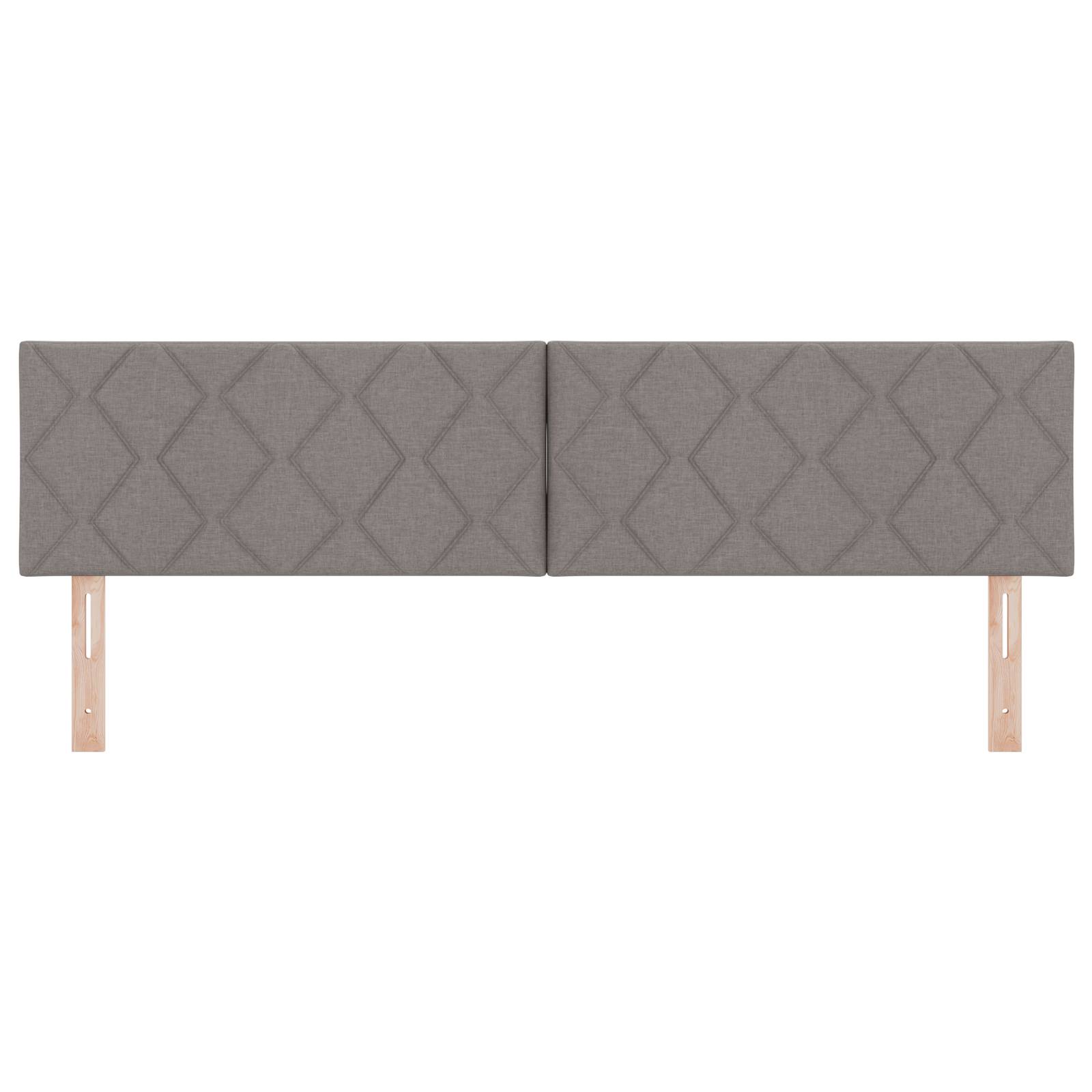 vidaXL Kopfteil mit Rautenmuster Taupe 180 cm Stoff