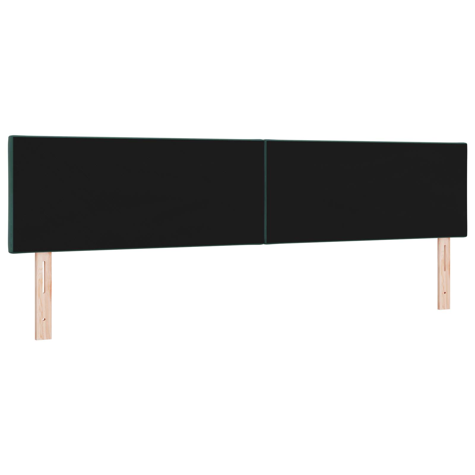 vidaXL Kopfteil mit Diamantblock-Design in Dunkelgrün 200 cm Velvet