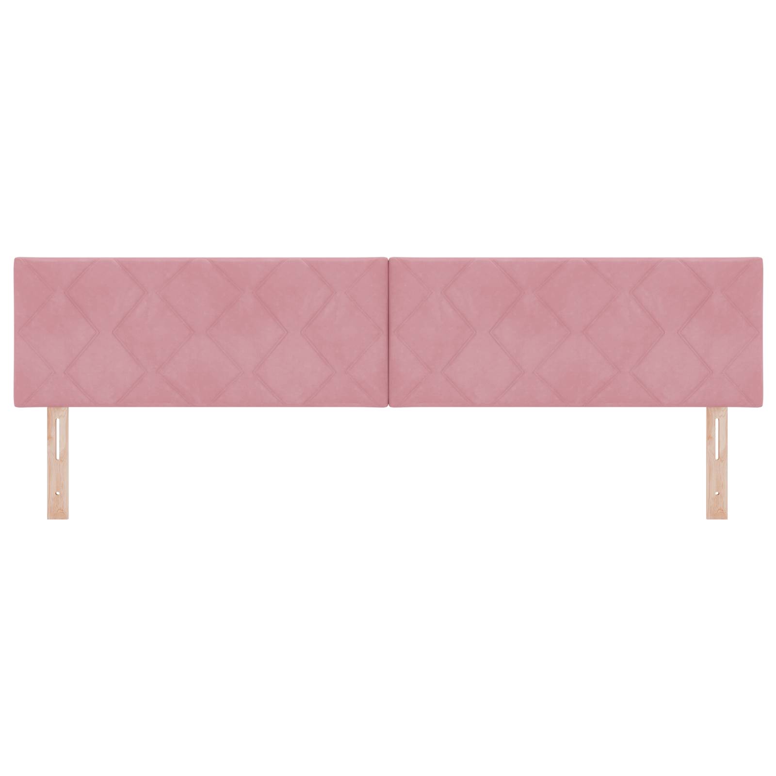 vidaXL Pinkes Diamant-Blockkopfteil 200 cm aus Samt