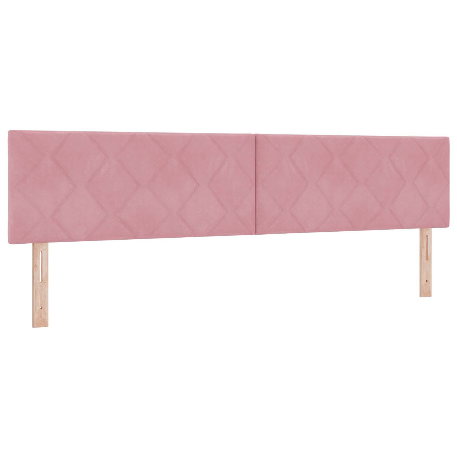 vidaXL Pinkes Diamant-Blockkopfteil 200 cm aus Samt