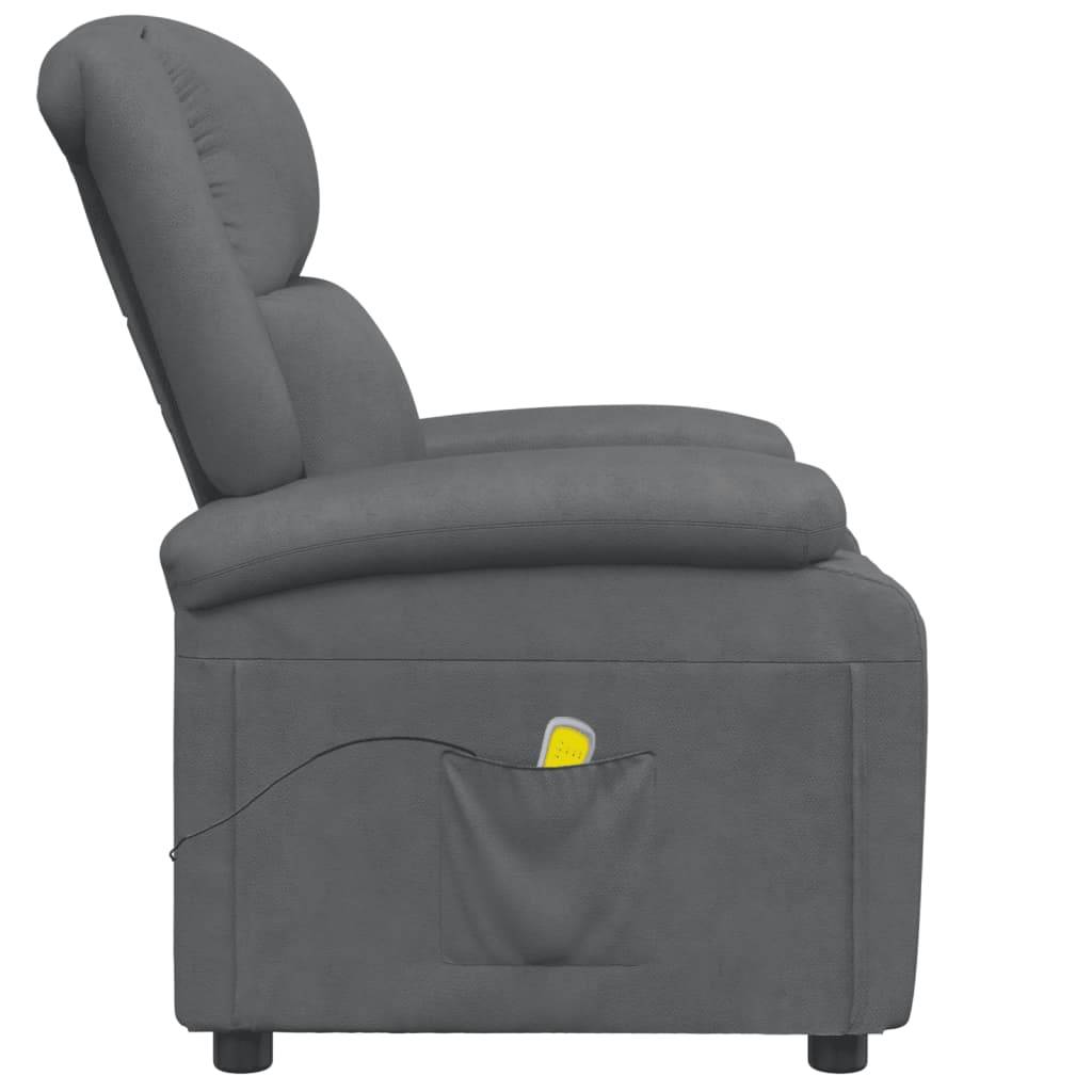 vidaXL Massagesessel Grau Kunstleder