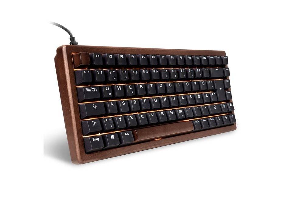 Sharkoon Gaming Tastatur Skiller SGK50S3 Wood schwarz