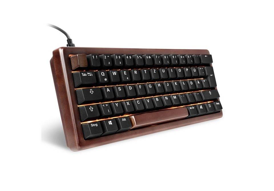 Sharkoon Gaming Tastatur Skiller SGK50S4 Gen2 Wood schwarz