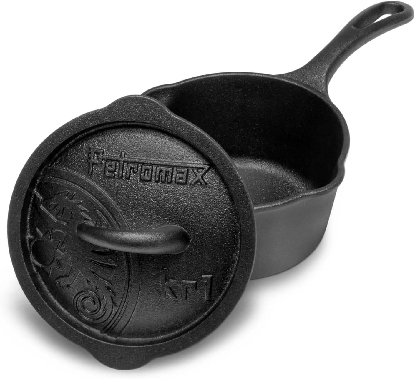 Petromax Gusseiserne Kasserolle mit Deckel 2 Liter