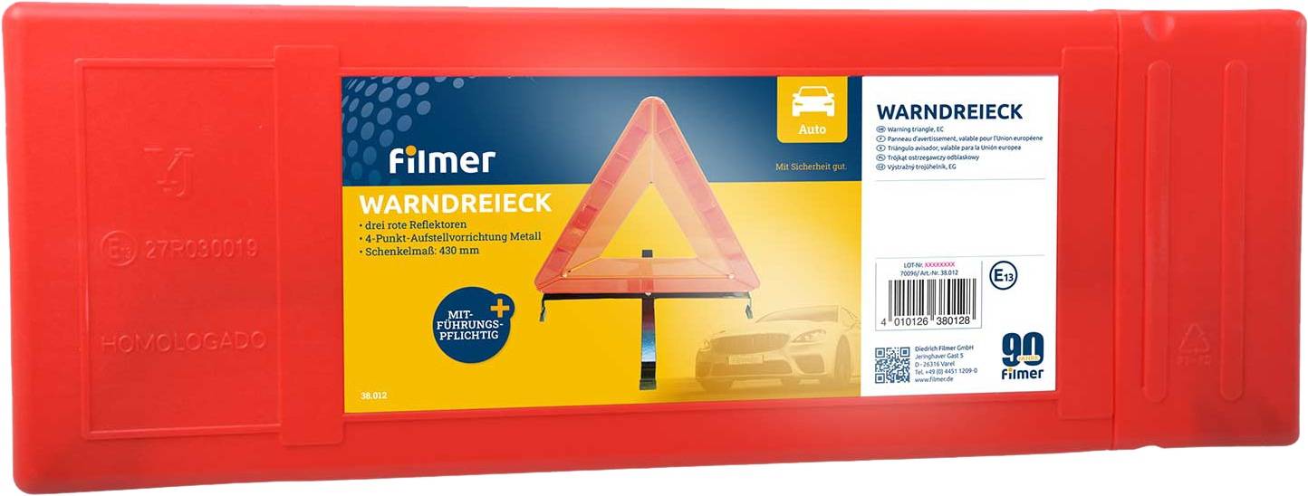 FILMER Warndreieck Champion, 38012