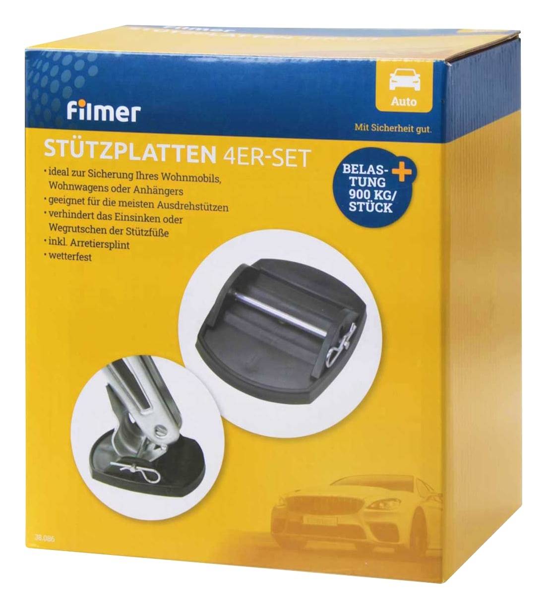 FILMER Stützplatten, 38086, 4er-Set