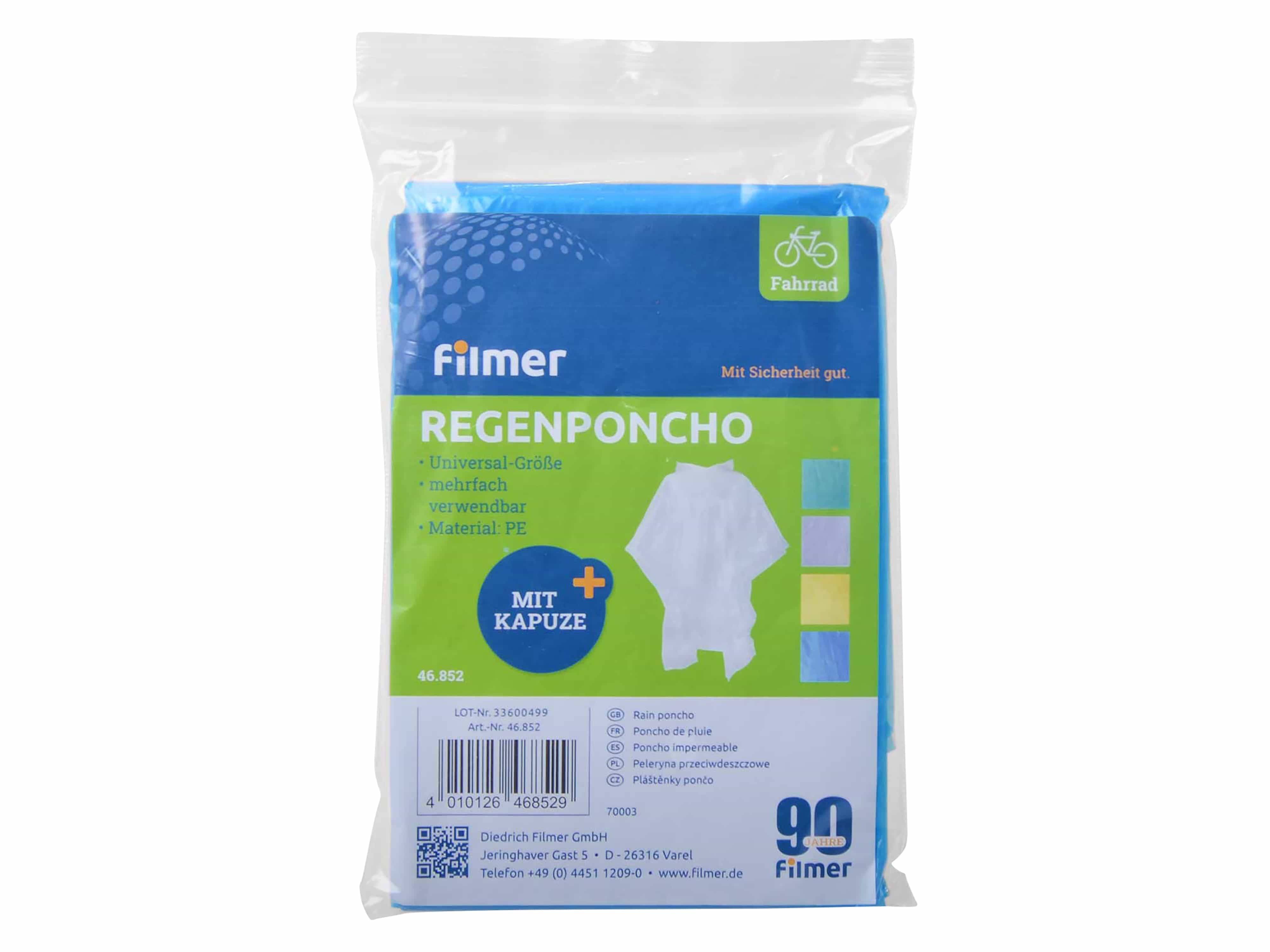 FILMER Regenponcho, 46852, Verschiedene Farben