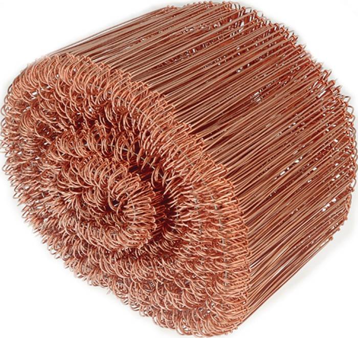 Betonbindedraht D.1mm L.100mm einfach · verkupfert H+R