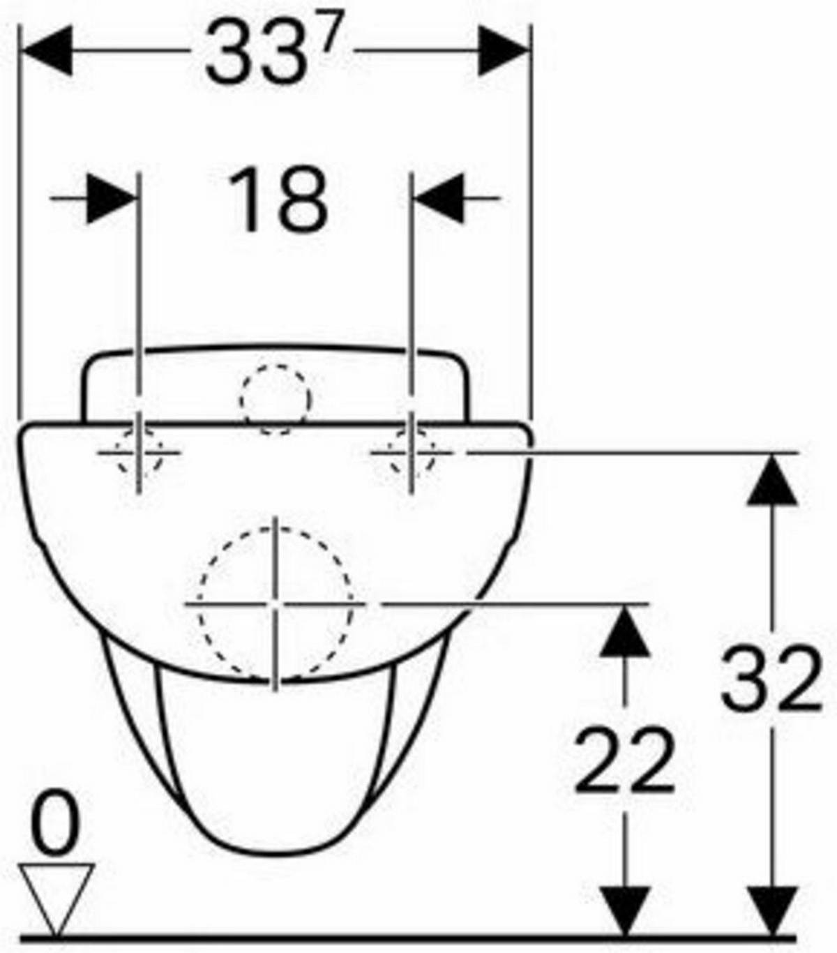Geberit Wand-Tiefspül-WC Kind 535mm Ausladung weiß