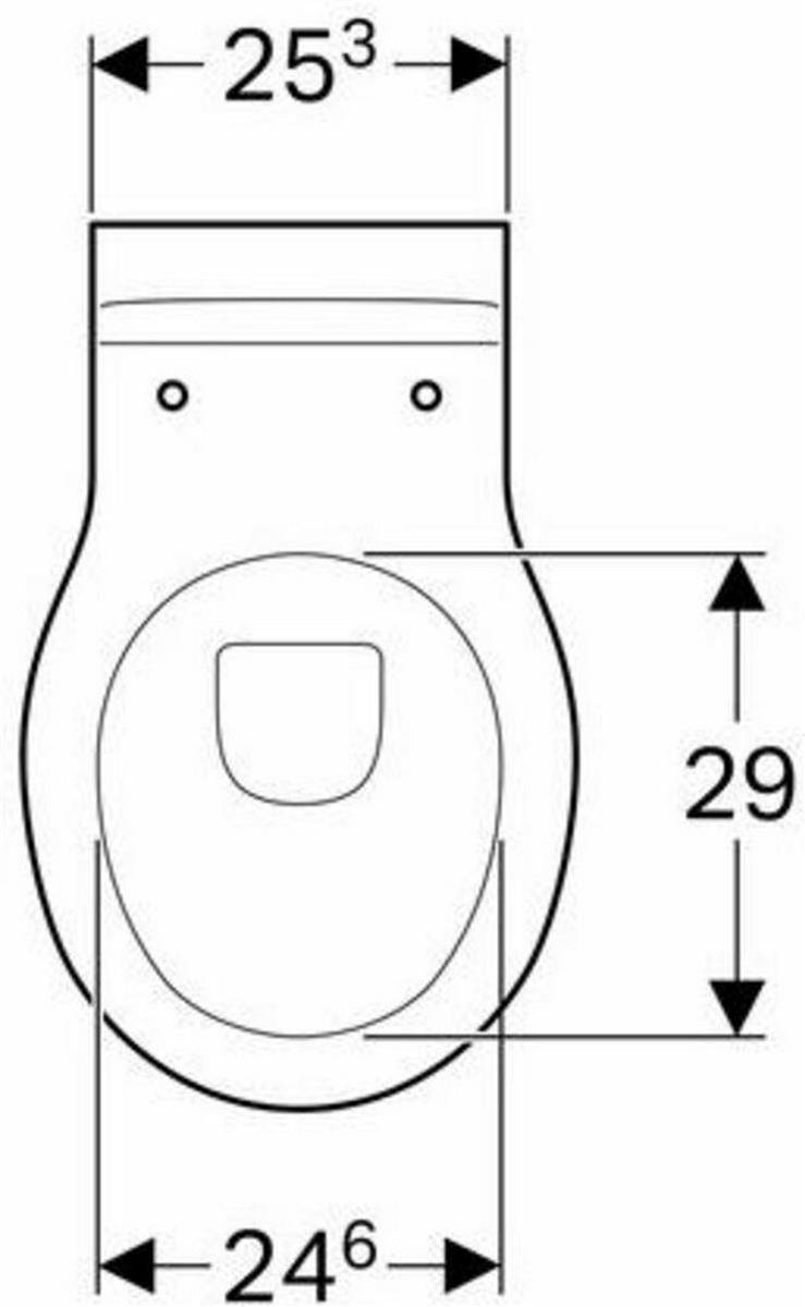 Technische Zeichnung eines gerundeten mechanischen Teils oder Drehknopfs mit Abmessungen: 25³ breit oben, 24⁶ breit unten und 29 hoch.