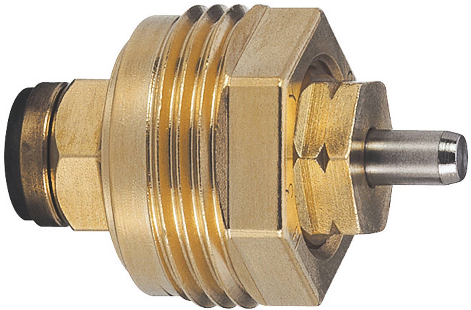 IMI Heimeier Thermostat-Sonderoberteil bei vertauschtem Vor- und Rücklauf.