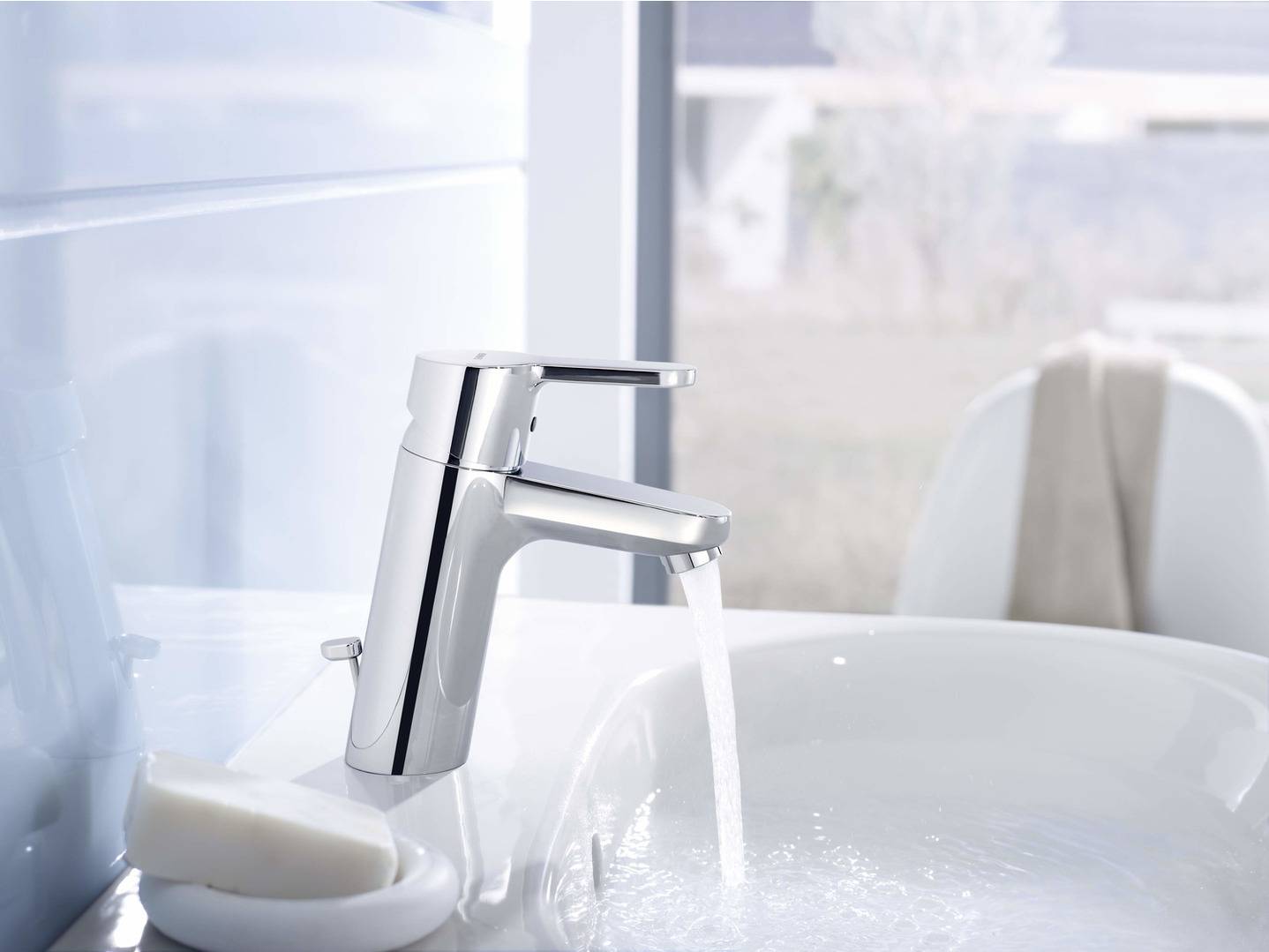 Hansa Einhandmischer Waschtisch Hansaprimo XL m Alg Anschl. ü. Druckschl. Ausl str. VC