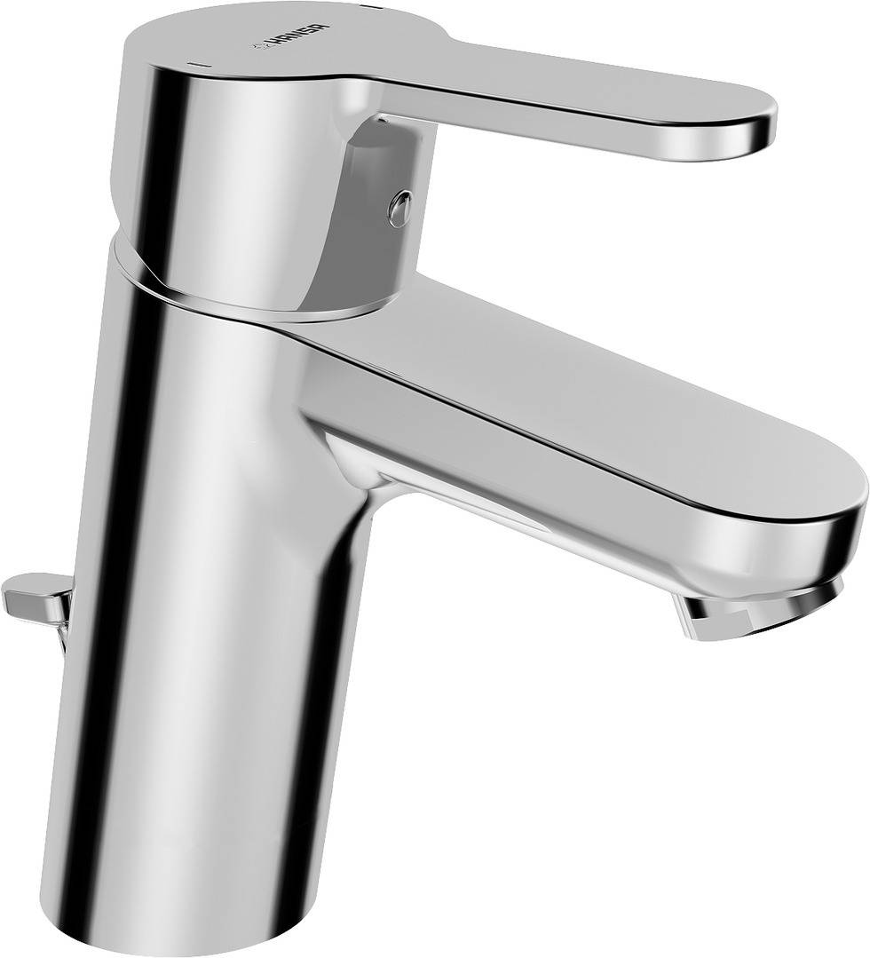 Hansa Einhandmischer Waschtisch Hansaprimo XL m Alg Anschl. ü. Druckschl. Ausl str. VC