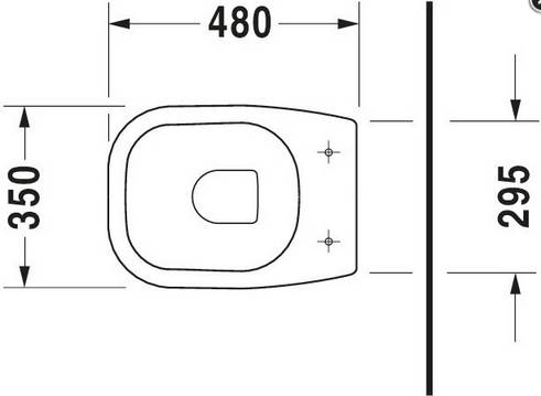 Duravit Stand-Tiefspül-WC D-Code Abgang waagerecht 480x355mm weiß