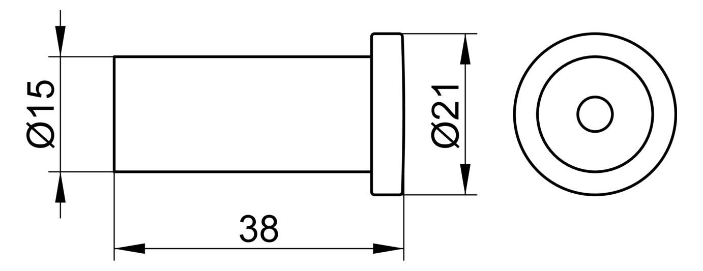Keuco Handtuchhaken Plan Länge 38mm verchromt