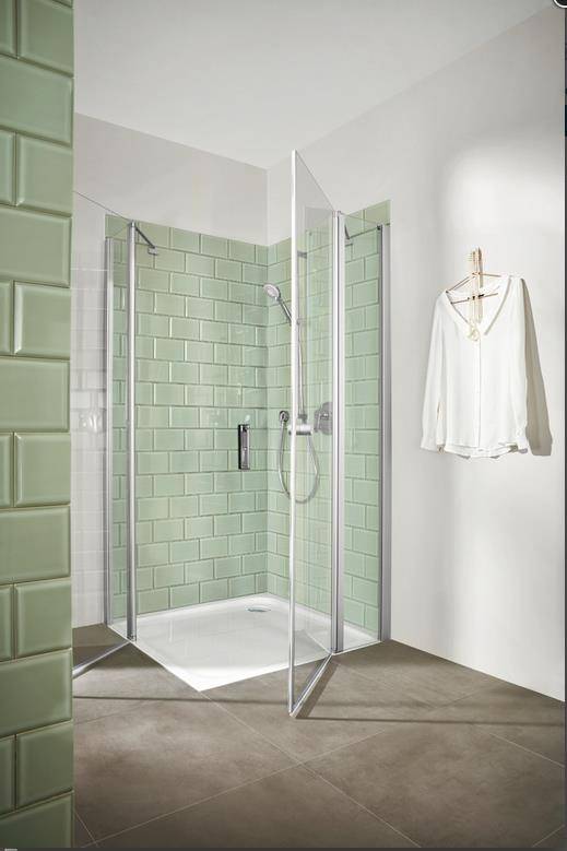 IS S100 Acryl Brausewanne 900x800x35mm weiß