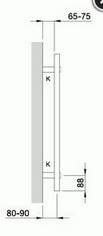 Zehnder O100 Badheizkörper 775x500mm weiß (RAL 9016)