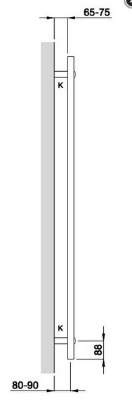 Zehnder O100 Badheizkörper 1469x600mm weiß (RAL 9016)