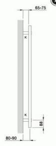 Zehnder O100 Badheizkörper 1217x500mm weiß (RAL 9016)