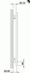 Zehnder O100 Badheizkörper 1217x600mm weiß (RAL 9016)