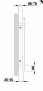 Zehnder O100 Badheizkörper 775x600mm weiß (RAL 9016)
