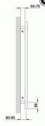 Zehnder O100 Badheizkörper 1217x750mm weiß (RAL 9016)