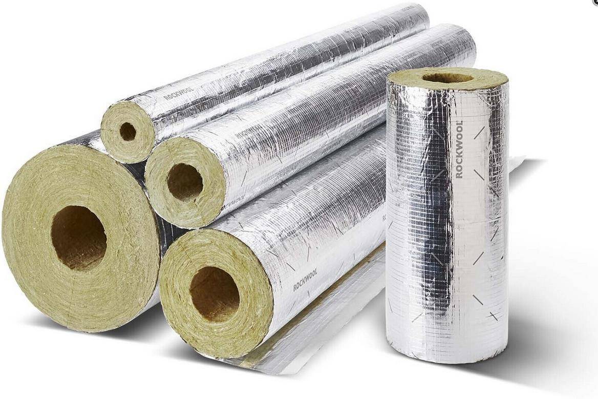 ROCKWOOL Alu-Heizungsrohrschale RS800 35mm x Dämmdicke 30mm, per Meter