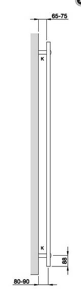 Zehnder O100 Badheizkörper 1856x750mm weiß (RAL 9016)