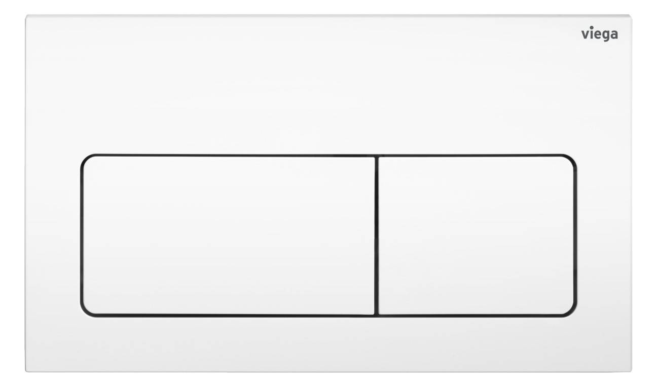 Viega Betätigungsplatte Visign for Life 5 für Prevista, Kunststoff weiß-alpin