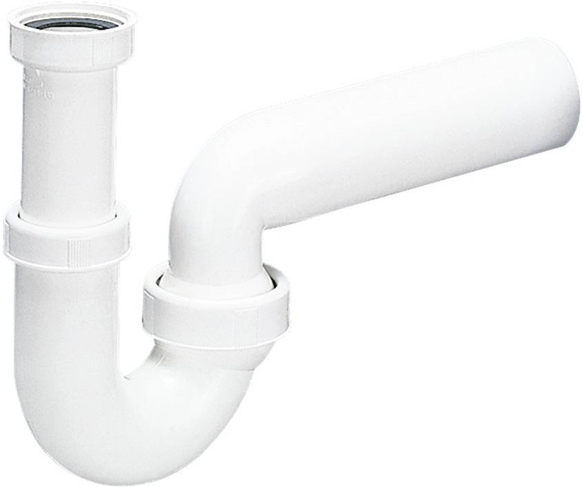 Dallmer Röhren-Siphon 100/0 ohne Waschgeräte-Anschluss 11/2 xDN 50