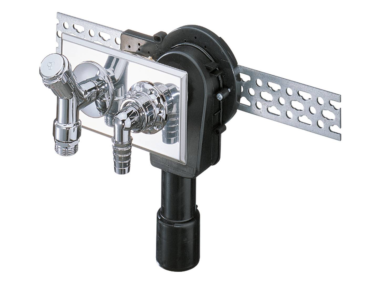 Dallmer Wand-Waschgeräte-Siphon 406 für waagerechten Einbau DN 40/50, Modell 130600.