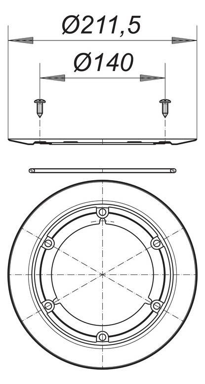 Dallmer Edelstahl-Flanschring S 10