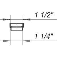 Dallmer Reduzier- und Distanzring 1 1/2" x 1 1/4" aus Polypropylen