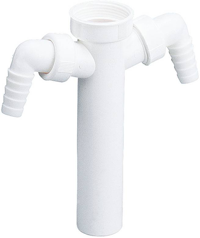 Dallmer Tauchrohr 010/2 m zwei Winkelschlauchtüllen 11/2 xDN 40